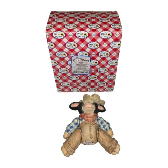 Enesco Other - Rare Vintage Enesco Marys Moo Moos Chip Home on the Range Musical Jointed 699284